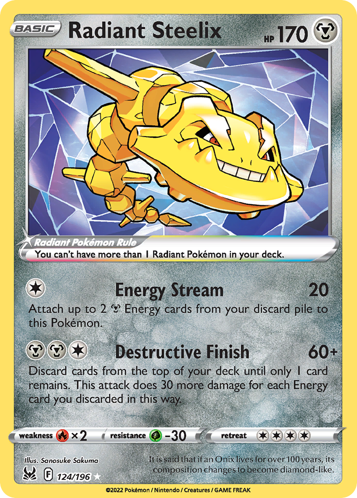 Lost Origin Radiant Steelix #124/196